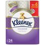 Voir la diapositive 2 : KLEENEX Coussiné papier toilette avec touche de soie 18+6 offerts 24 rouleaux
