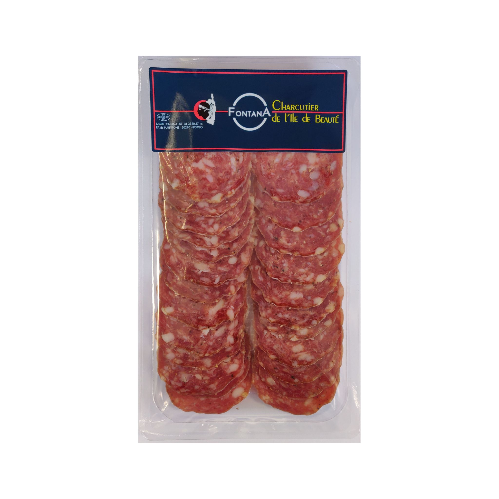 CHARCUTERIE FONTANA Saucisson sec tranché 100g