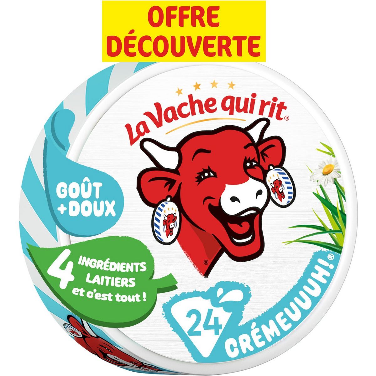 LA VACHE QUI RIT Fromage fondu crémeuuuh en portion 24 portions 384g