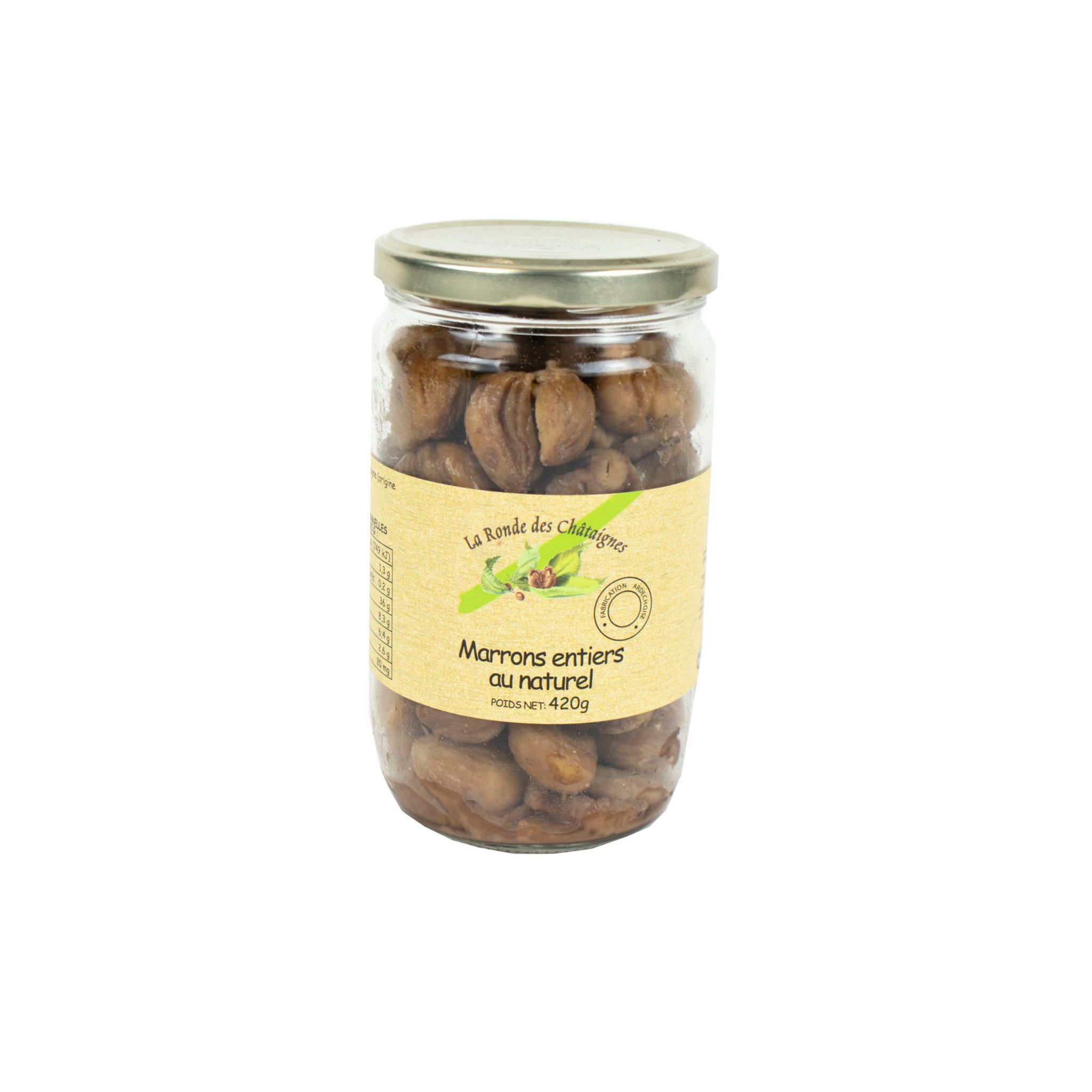 SOPPREG Marrons entiers au naturel 420g