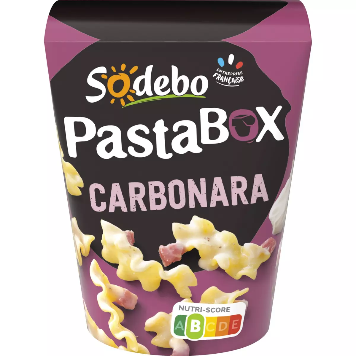SODEBO Pasta box fusilli carbonara 1 portion 330g