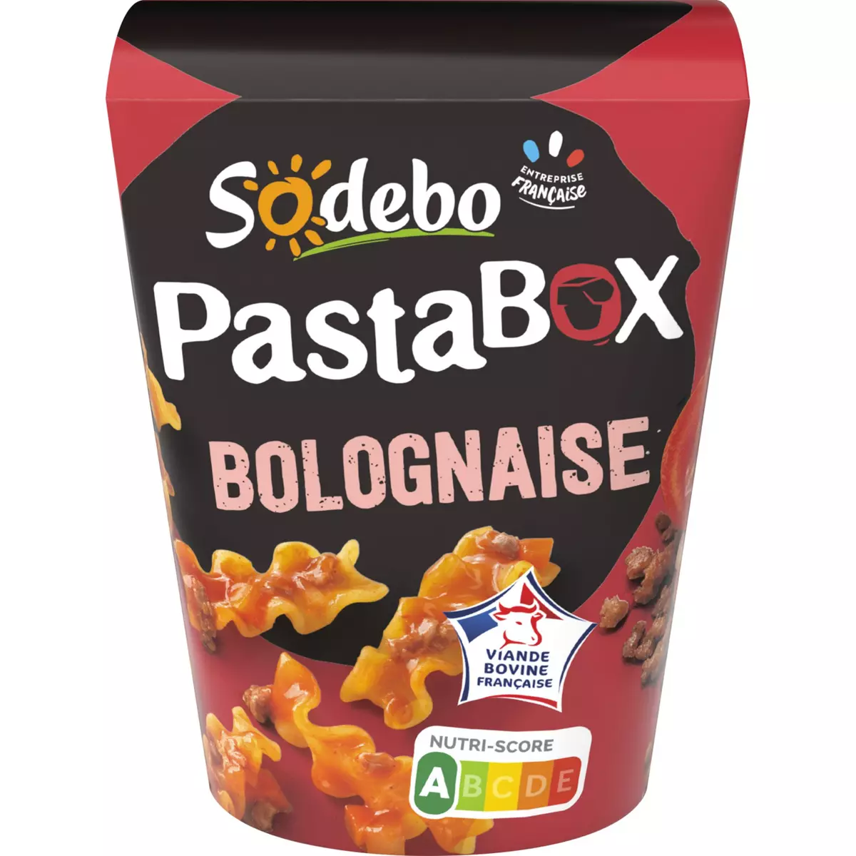 SODEBO Pasta box fusilli bolognaise 1 portion 330g