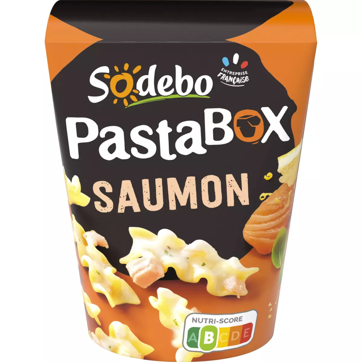 SODEBO Pasta box fusilli saumon 1 portion 300g