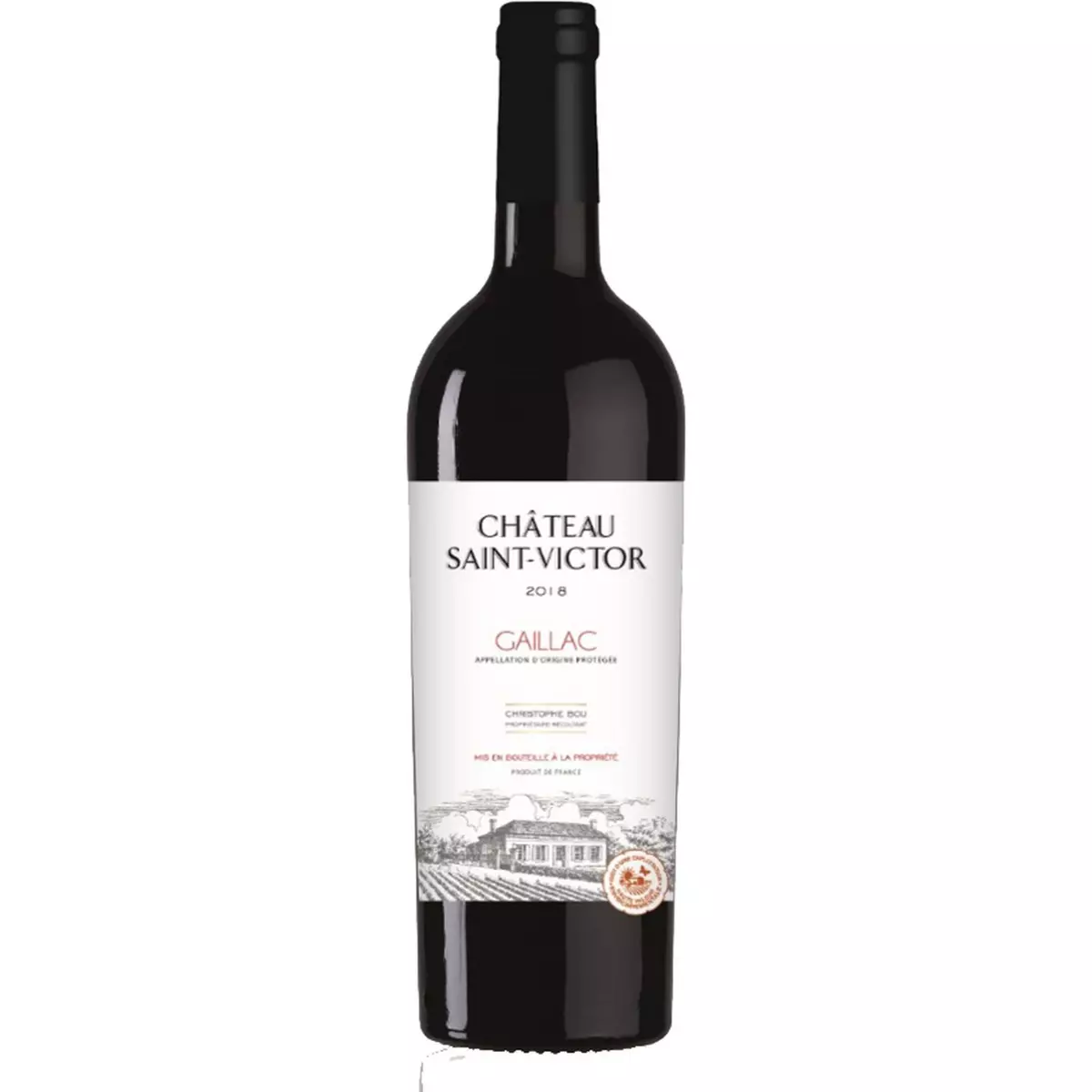 Vin rouge AOP Gaillac Château Saint-Victor 75cl