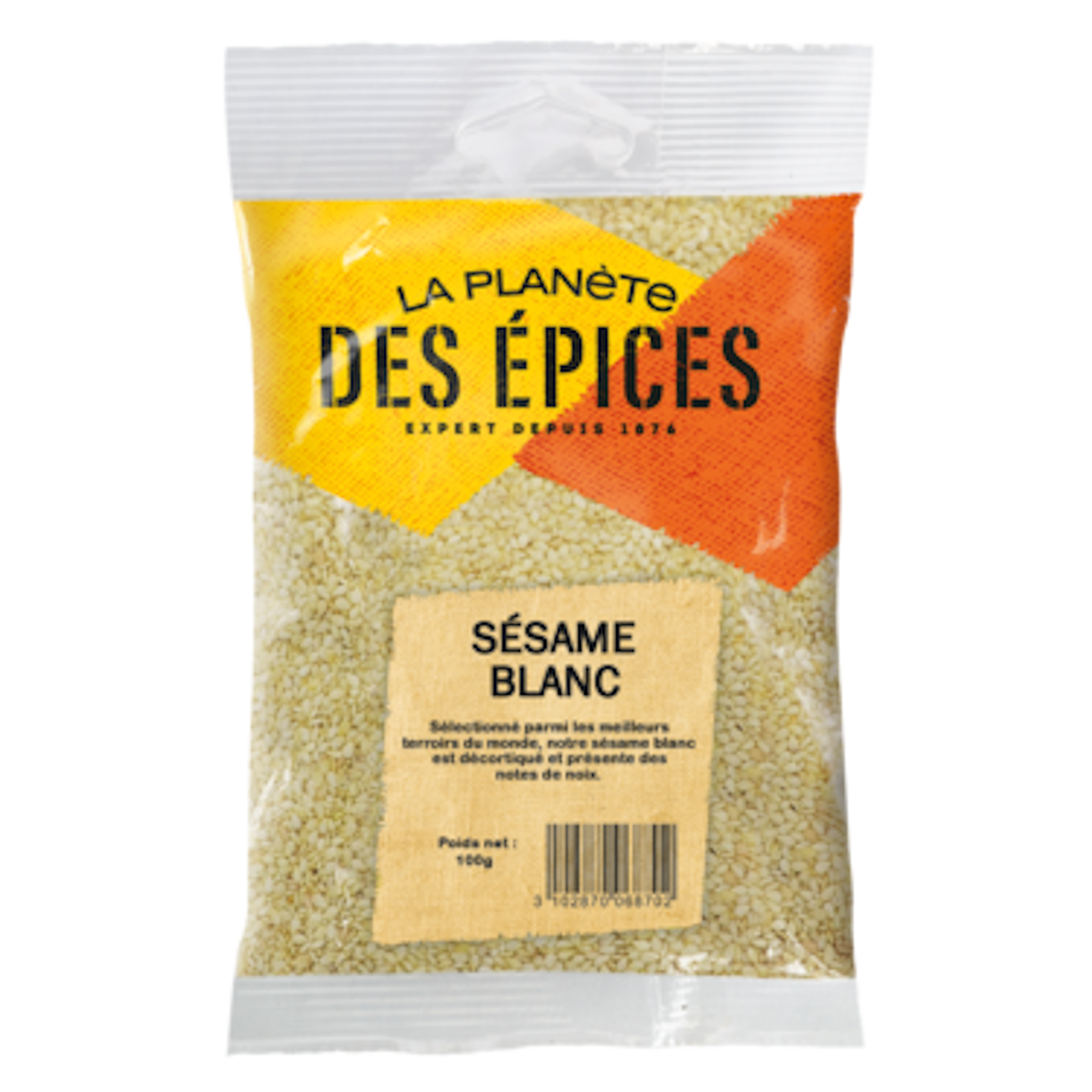 LA PLANETE DES EPICES Epices sésame blanc en sachet 100g