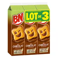 BN Biscuits pocket fourrés goût chocolat, sachets fraîcheur 10x2