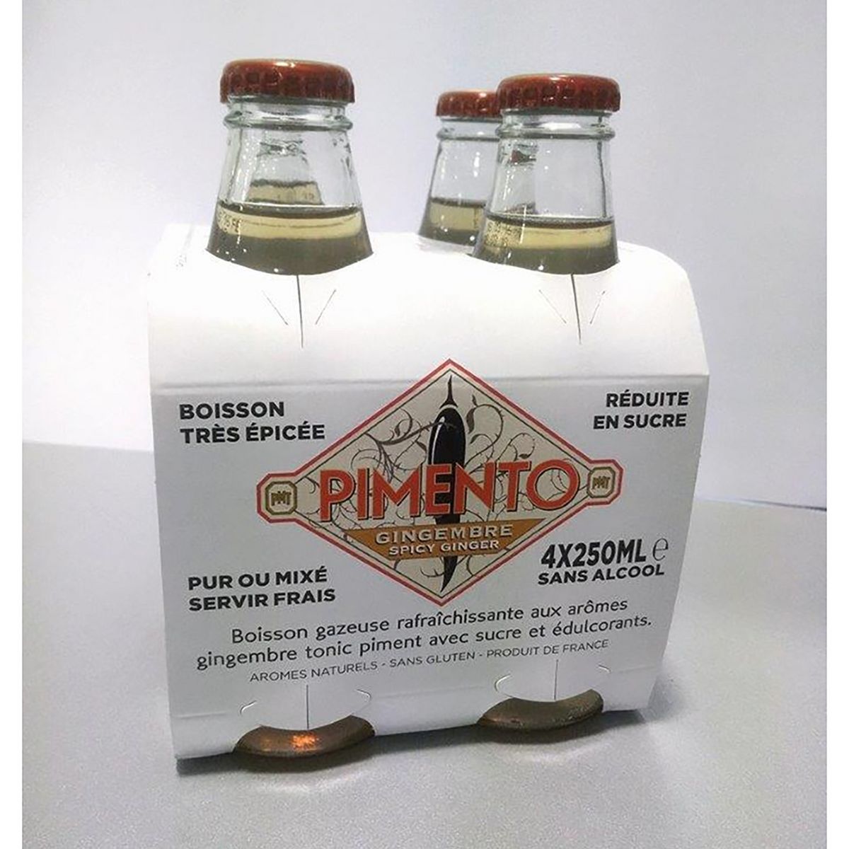 PIMENTO Boisson épicée au gingembre sans alcool 4x25cl