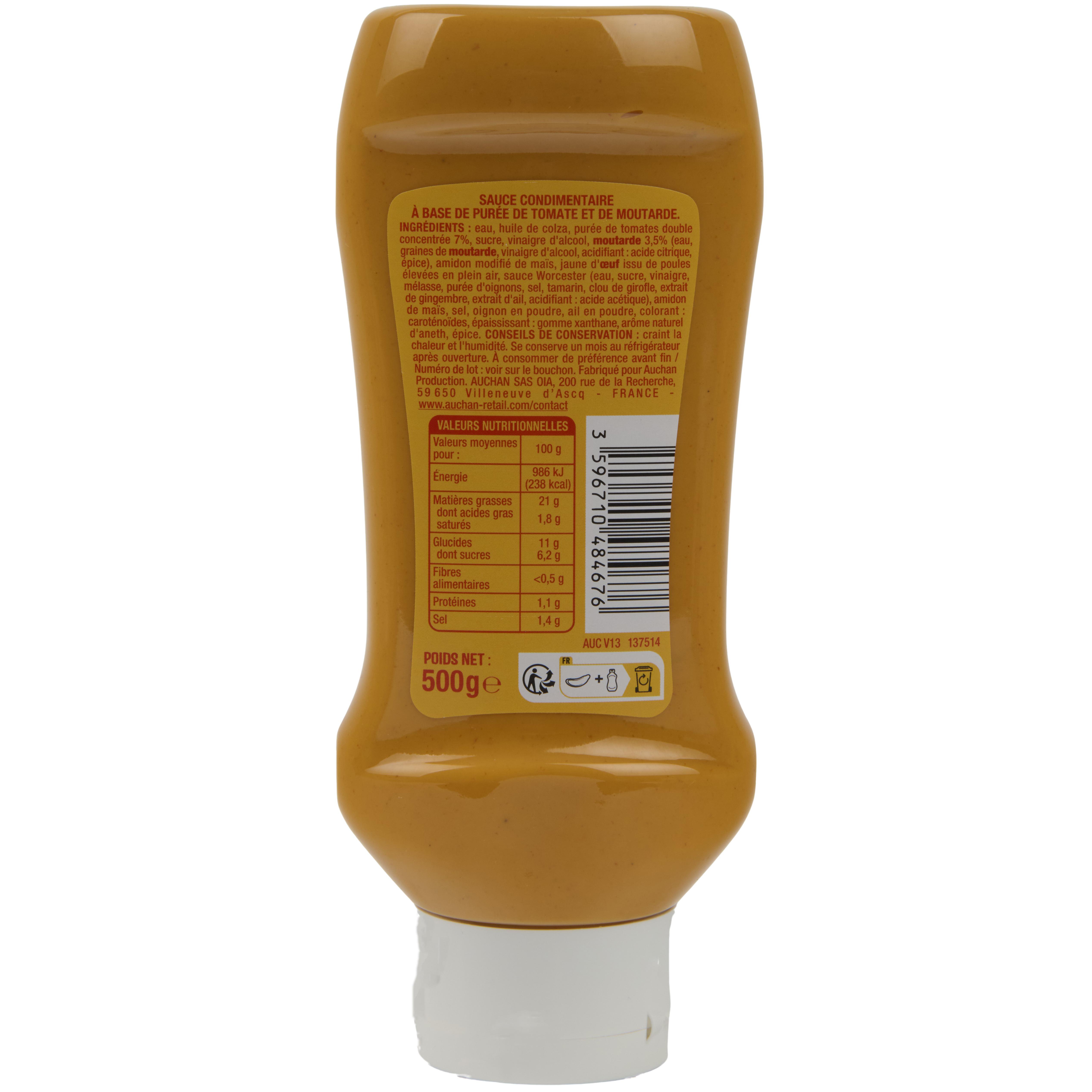 Voir la diapositive 2 : AUCHAN Sauce burger 500g