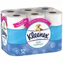 KLEENEX Papier toilette blanc soin complet 3 en 1 douceur résistance propreté 12 rouleaux