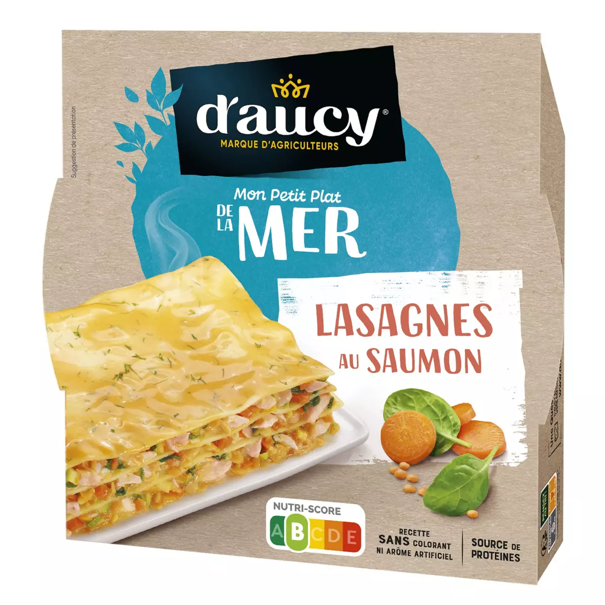 D'AUCY Mon Petit Plat de la Mer Lasagnes au saumon 300g