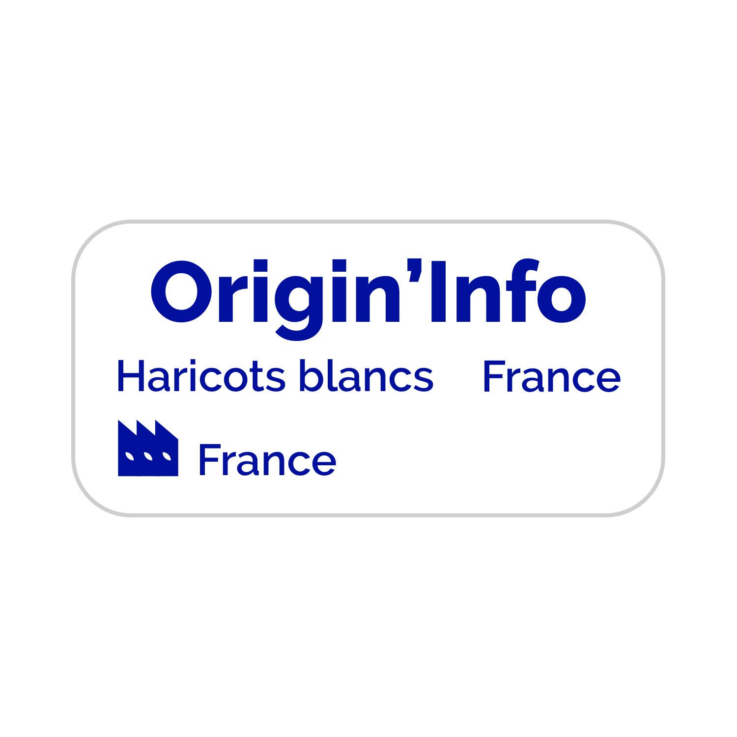 Voir la diapositive 2 : D'AUCY Haricots blancs préparés 2 portions 250g