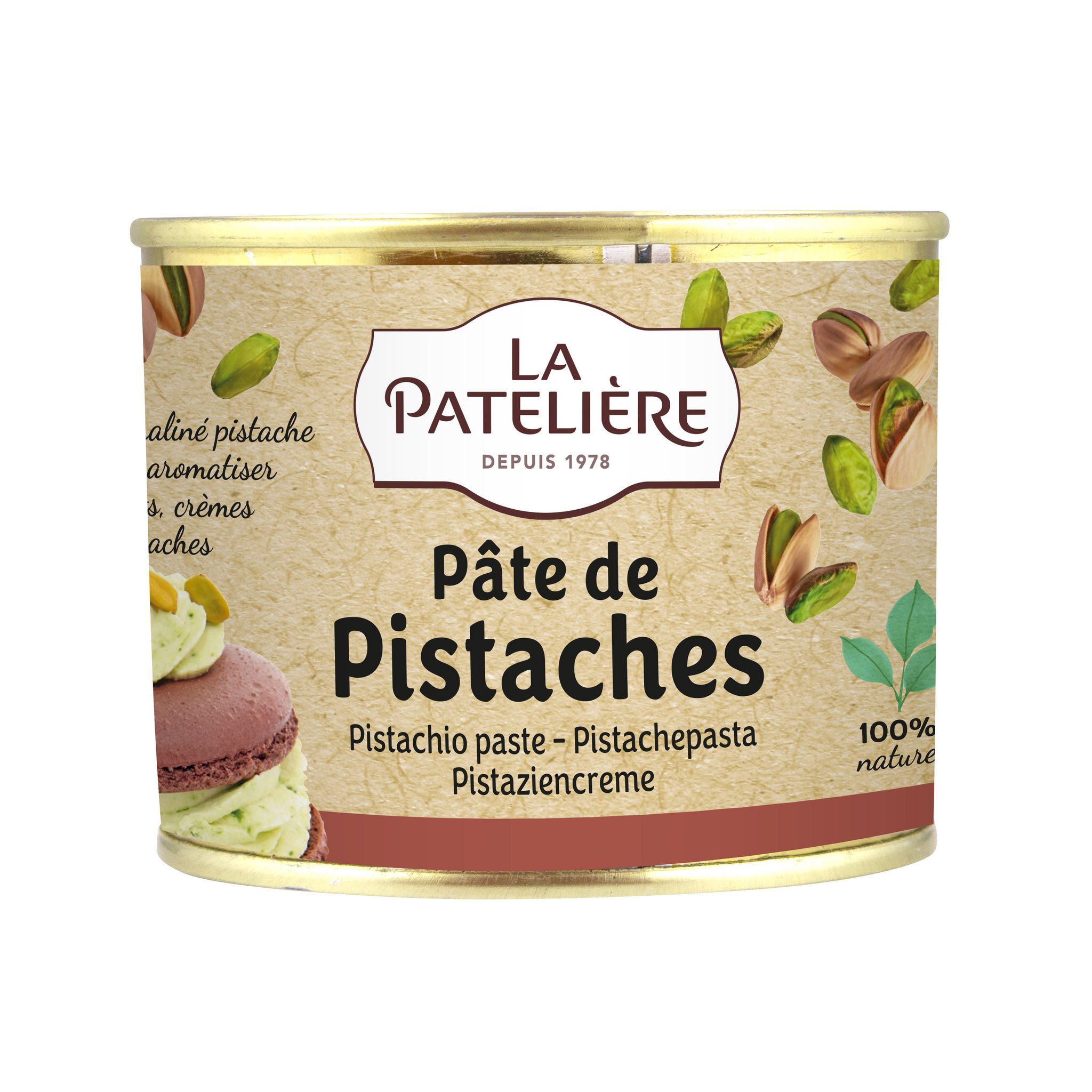 LA PATELIERE Pâte De Pistache 100% Naturel 200g Pas Cher - Auchan.fr