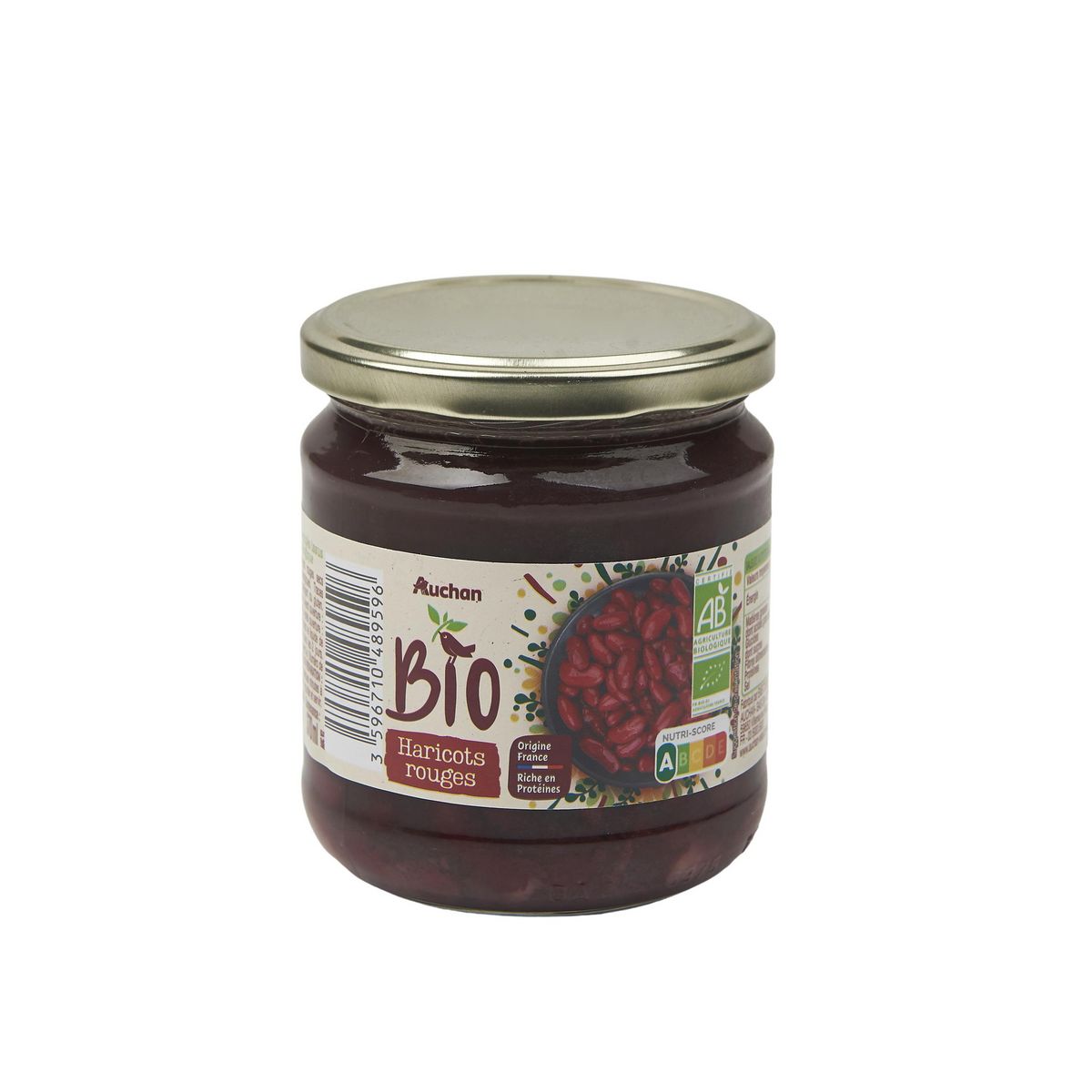 AUCHAN BIO Haricots rouges 330g