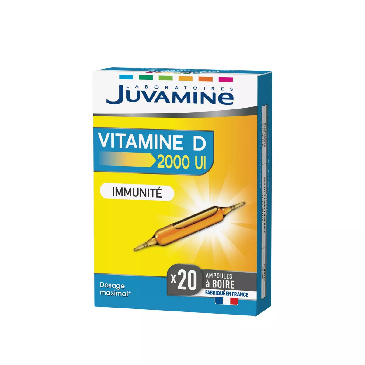 JUVAMINE Vitamine D 2000UI Immunité 20 ampoules 20x5ml