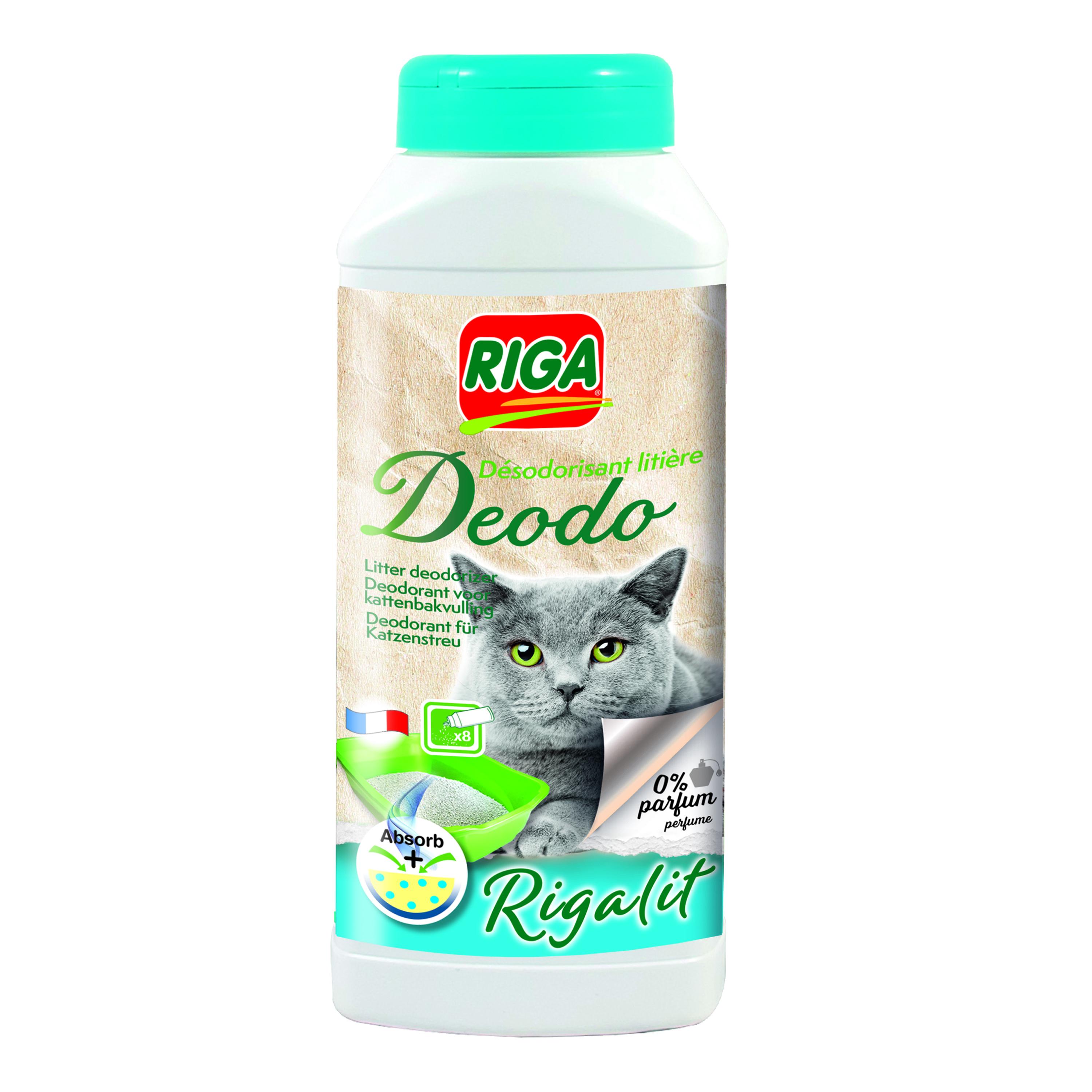 RIGA Rigalit Désodorisant litière sans parfum 750g