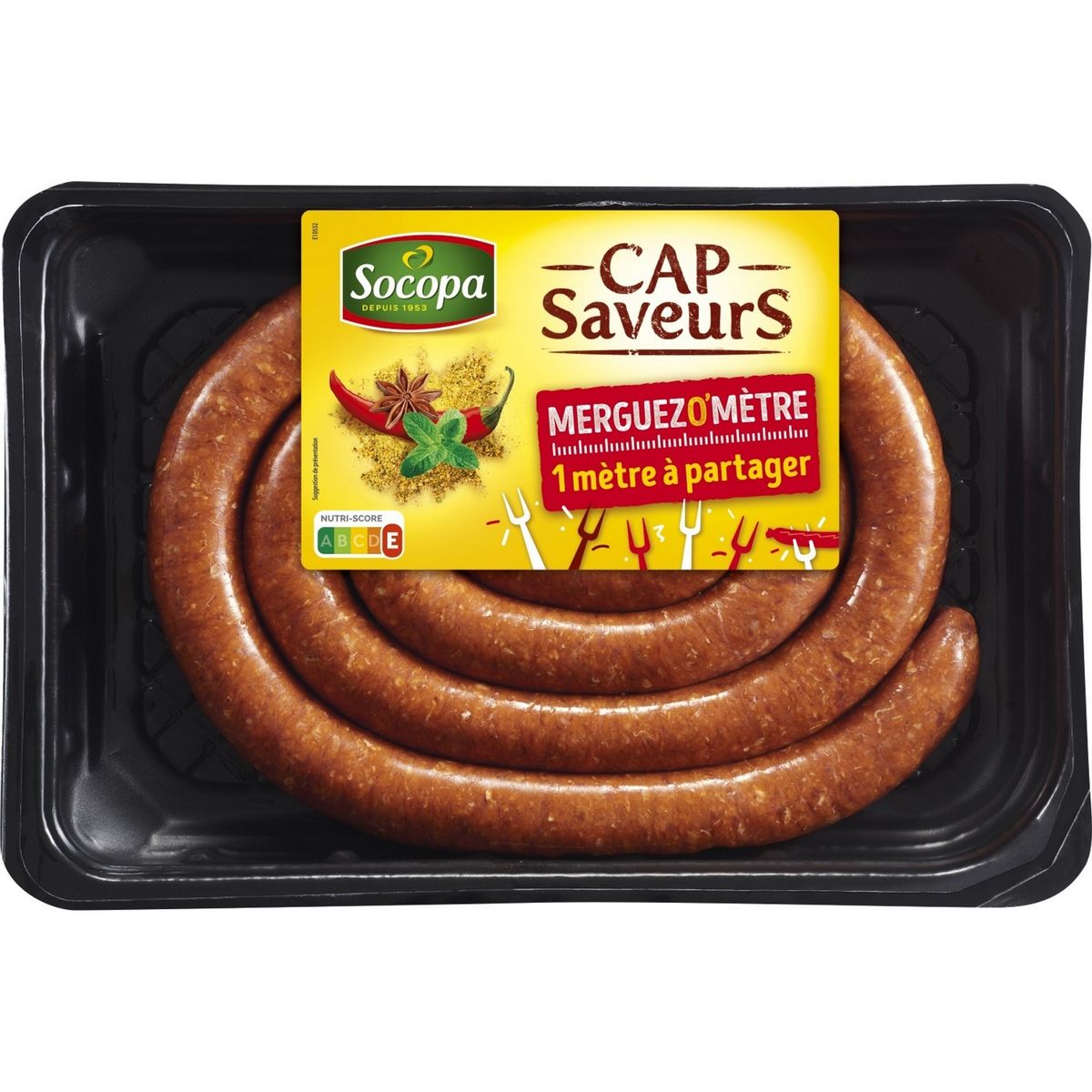 SOCOPA Cap Saveur Merguezo'mètre à partager  660g