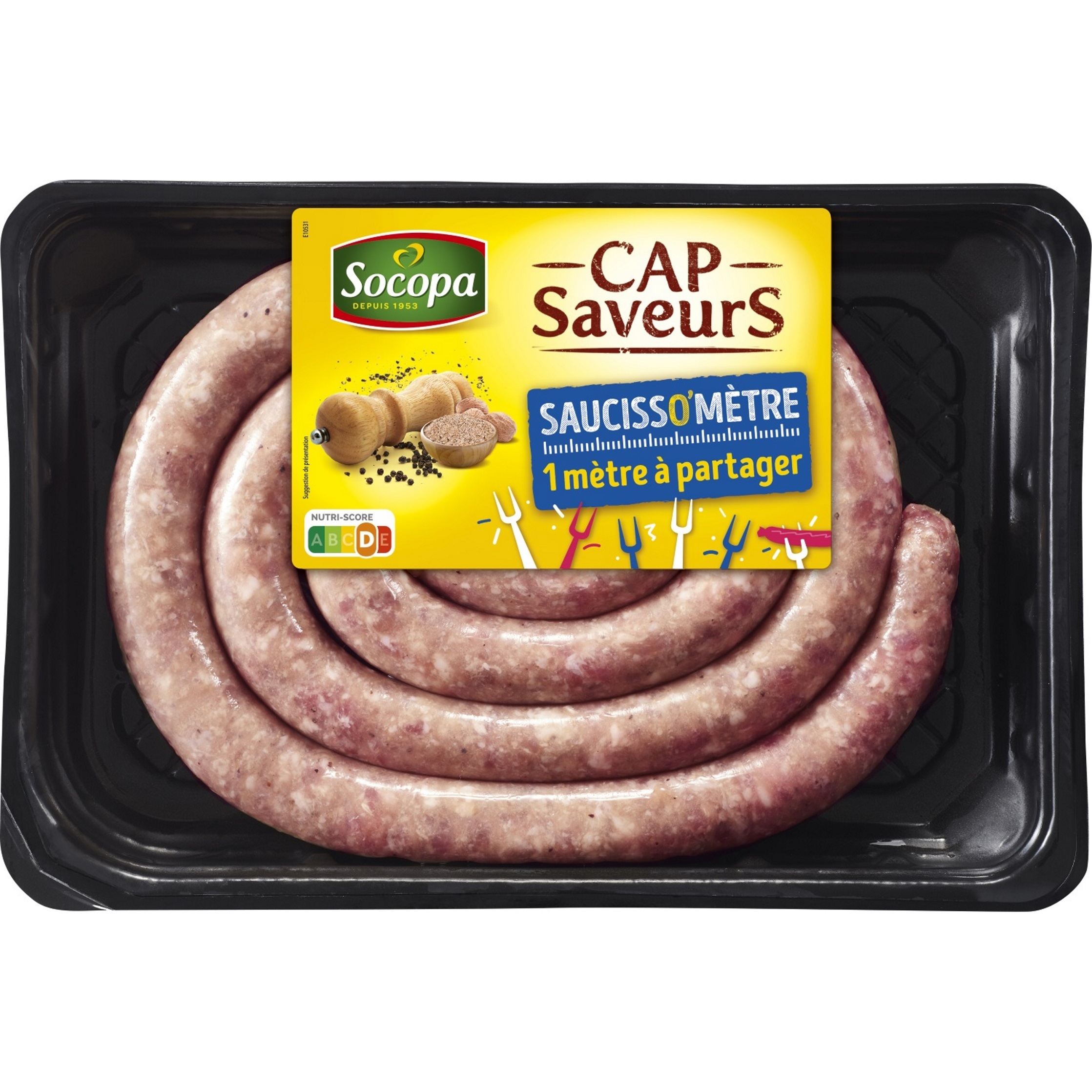 Voir la diapositive 2 : SOCOPA Cap Saveurs Saucisso'mètre à partager 660g