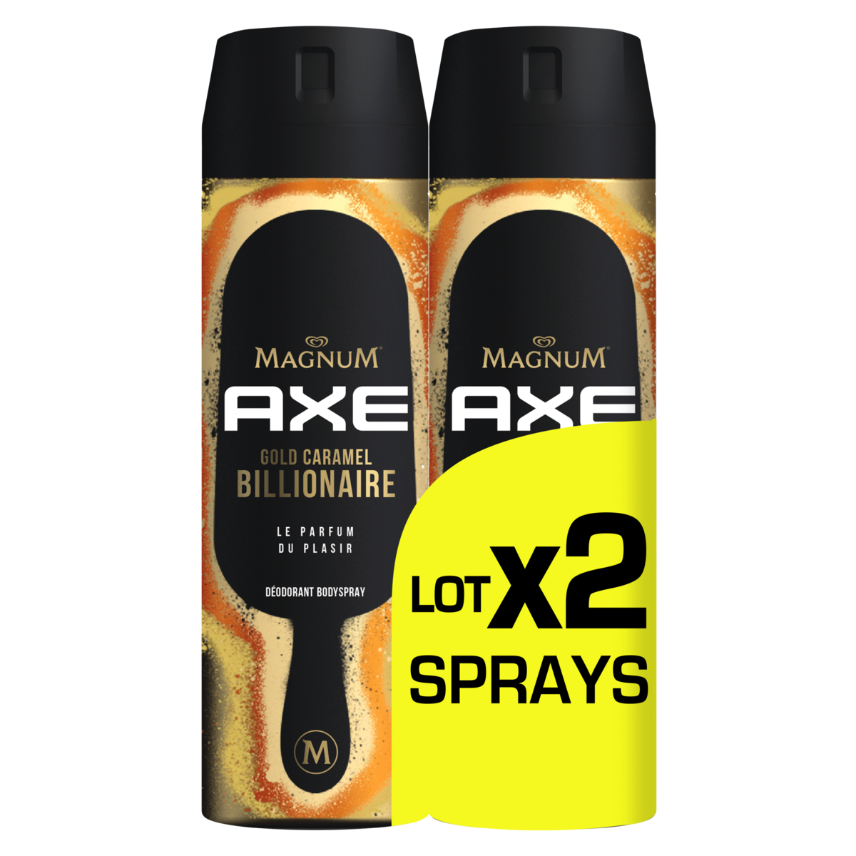 AXE Magnum Gold caramel billionaire Déodorant homme 2x200ml
