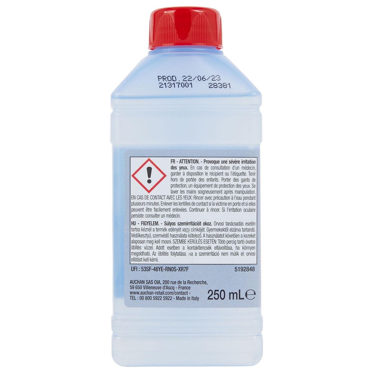 AUCHAN Nettoyant liquide lave-linge 250ml