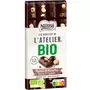 NESTLE Les recettes de l'atelier bio tablette de chocolat noir raisins et noisettes 170g