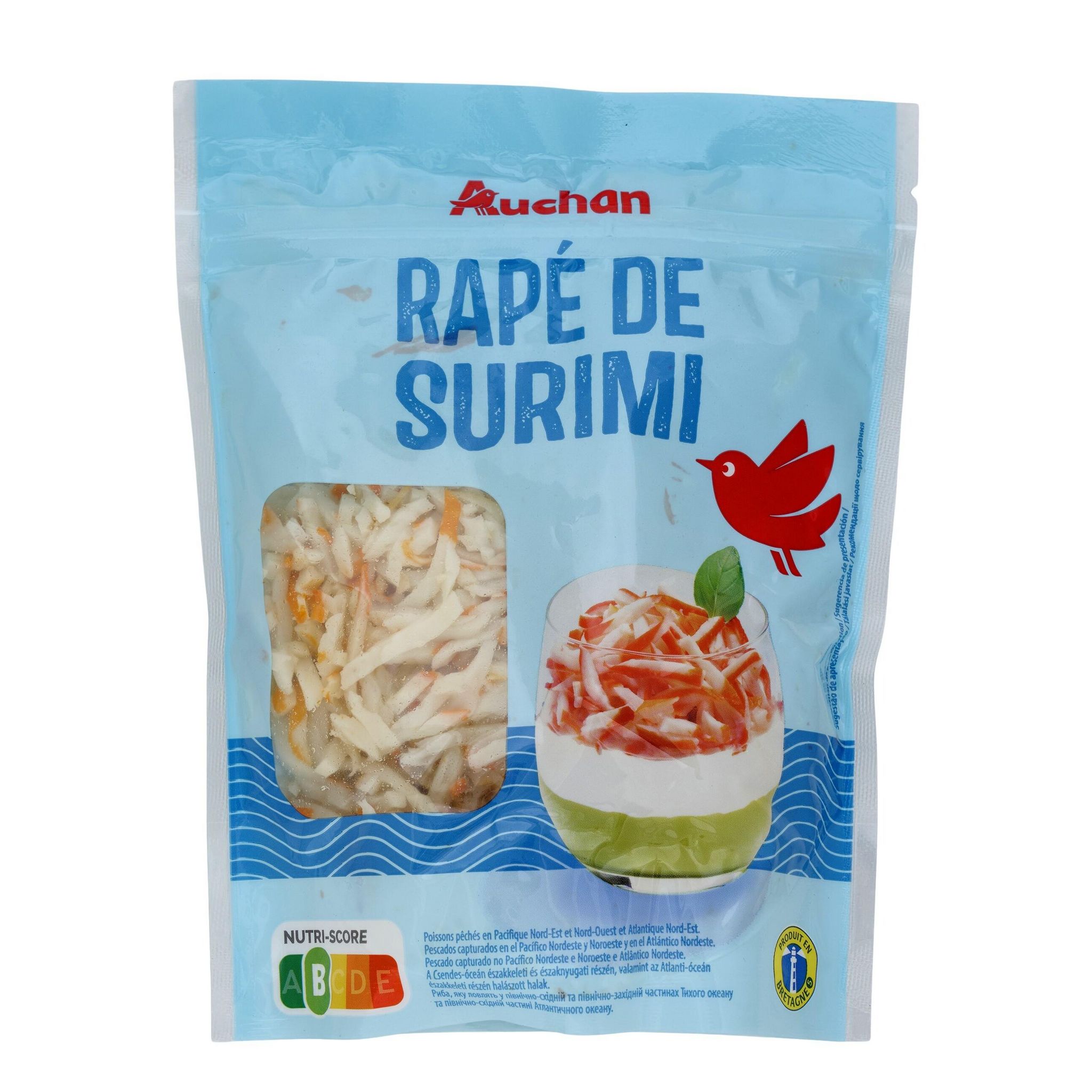Voir la diapositive 3 : AUCHAN Rapé de surimi 180g