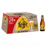 LEFFE Bière blonde 6.6% bouteilles 28x25cl