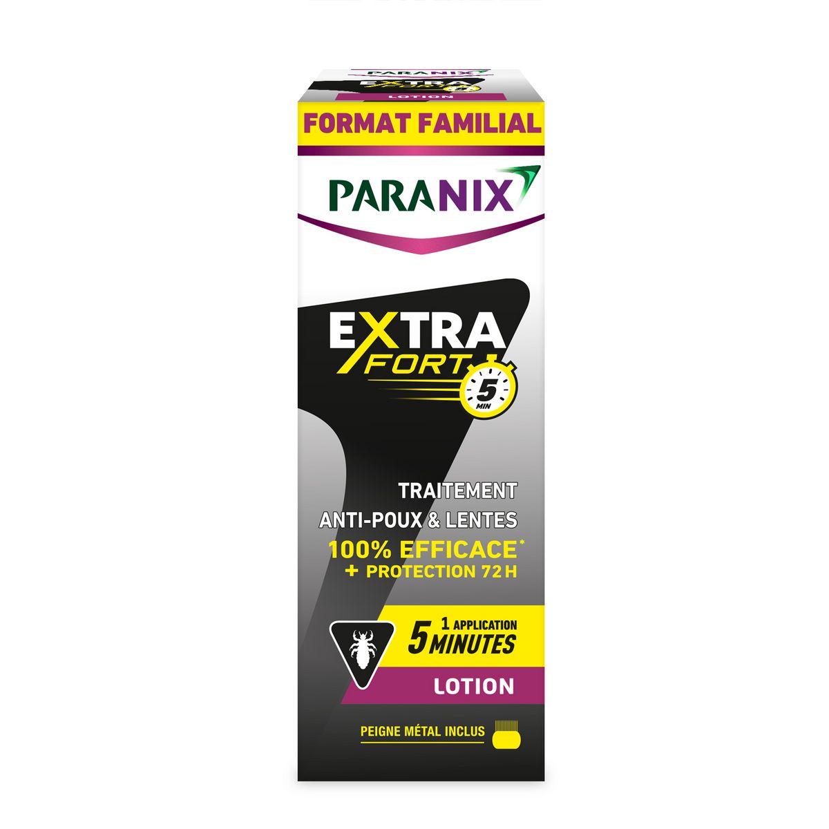 PARANIX Lotion extra fort 5min traitement anti-poux & lentes 200ml