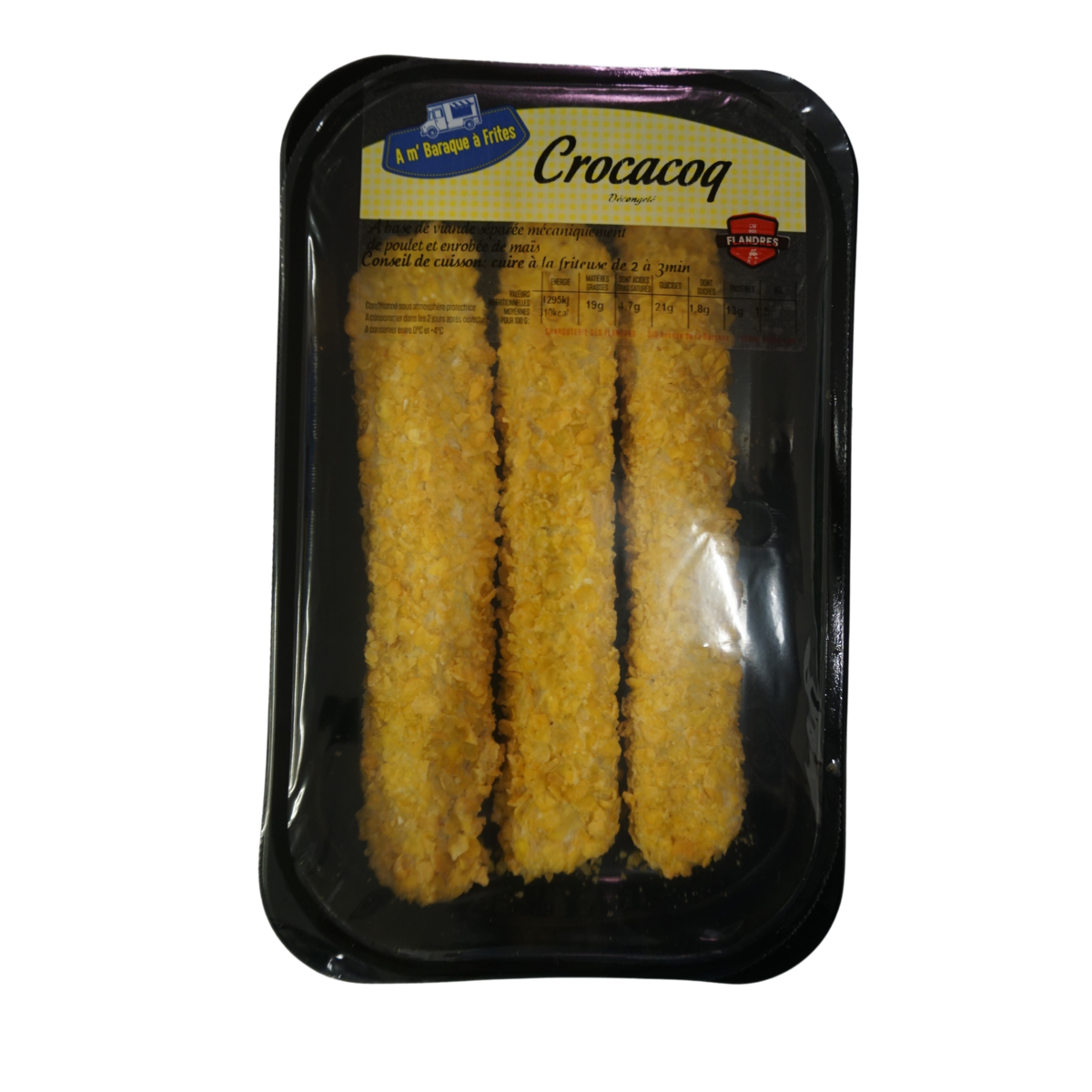 CHARCUTERIE DES FLANDRES Crocacoq poulet enrobé de maïs 3x76g