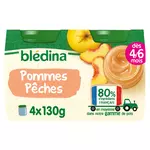 Blédina BLEDINA Petit pot dessert pommes pêches dès 4/6 mois