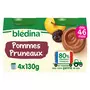 BLEDINA Petit pot dessert pommes pruneaux dès 4 à 6 mois 4x130g