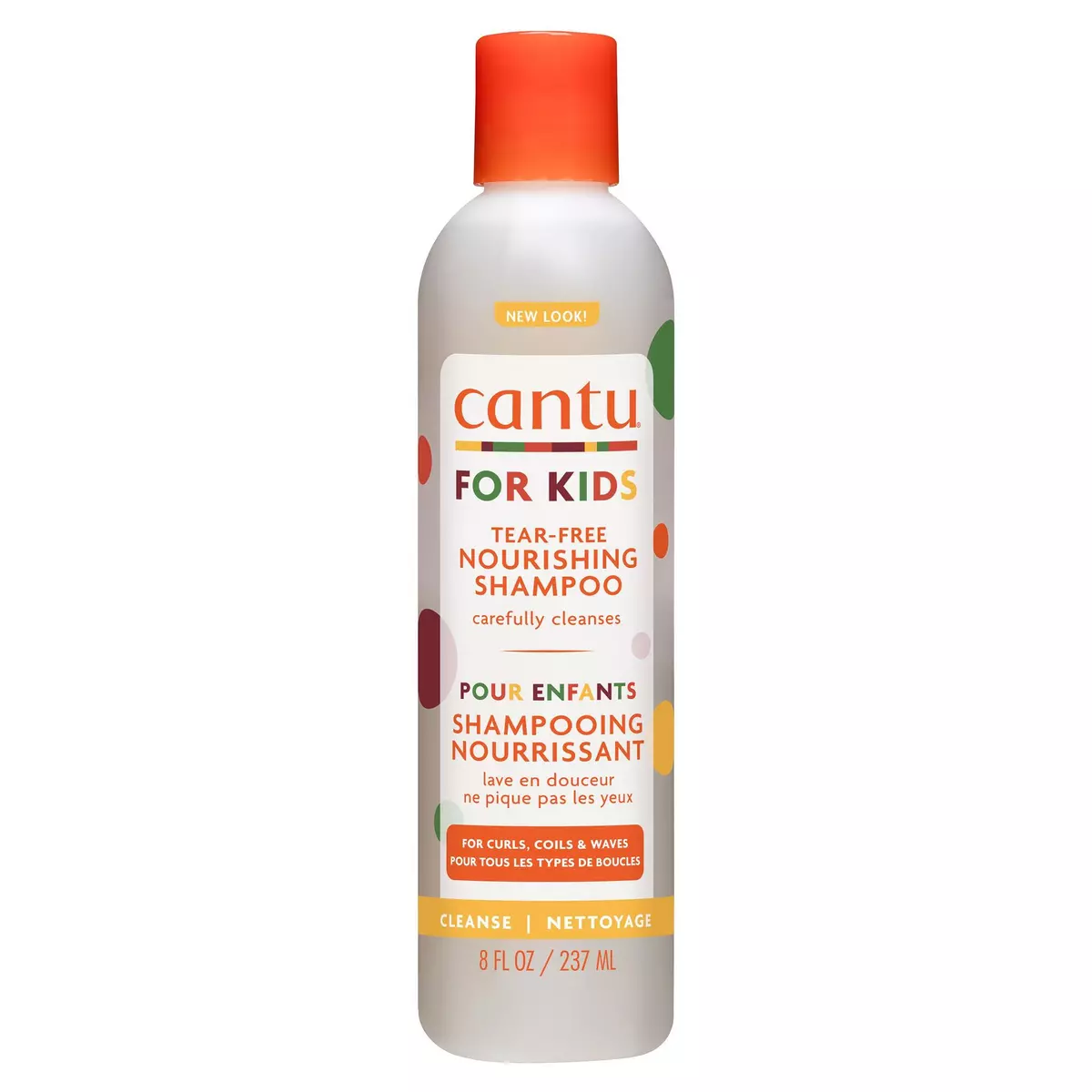 CANTU Shampoing nourrissant pour enfant Cheveux bouclés, frisés, crépus et ondulés 237ml