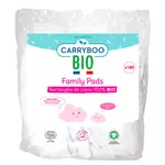 Carryboo CARRYBOO BIO Family pads rectangles de coton 100% bio ultra doux