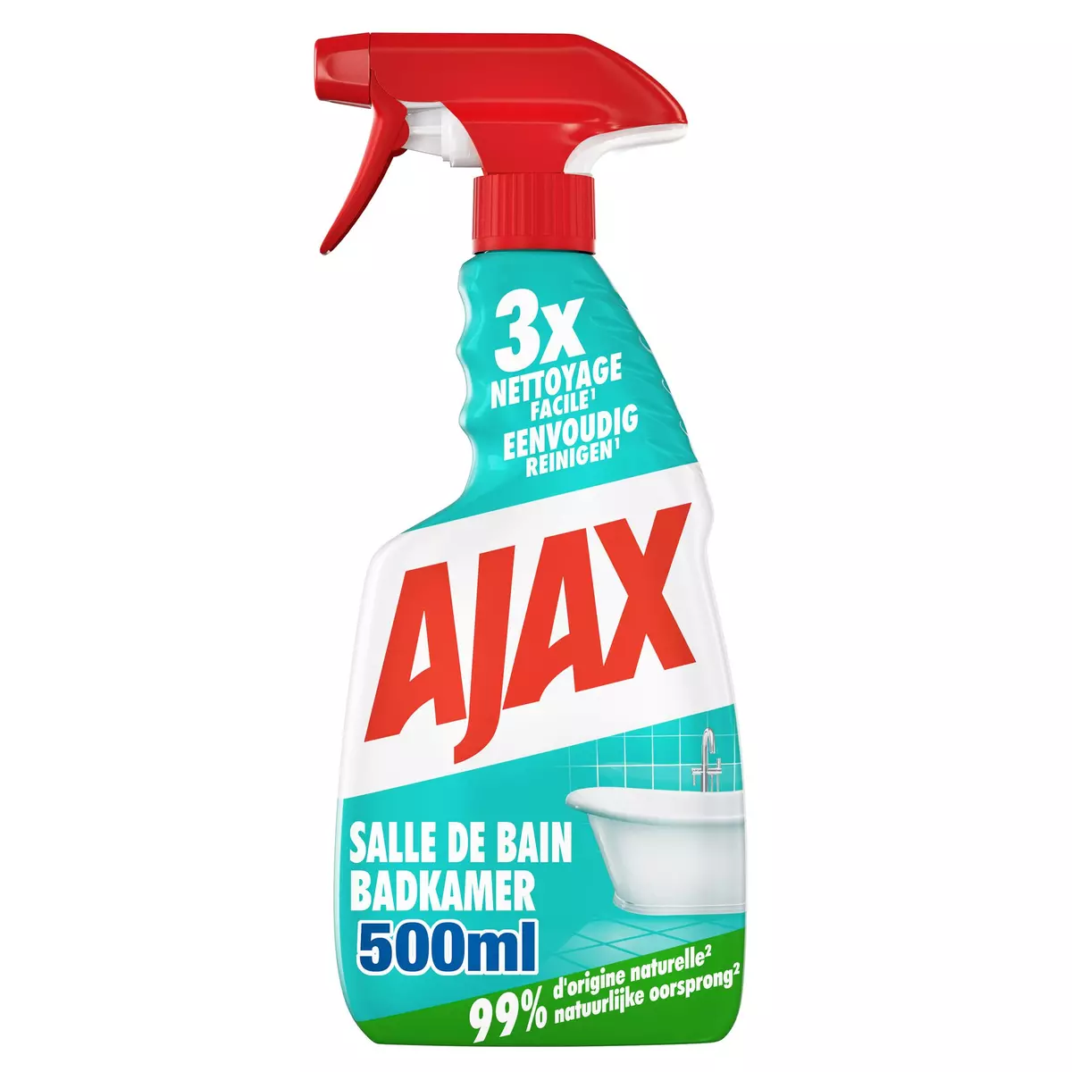 AJAX Nettoyant salle de bain végétal spray 500ml pas cher 