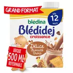 Blédina BLEDINA Blédidej céréales lactées biscuité choco dès 12 mois