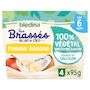 Voir la diapositive 2 : BLEDINA Les brassés 100% végétal au lait de coco pomme banane dès 6 mois 4x95g