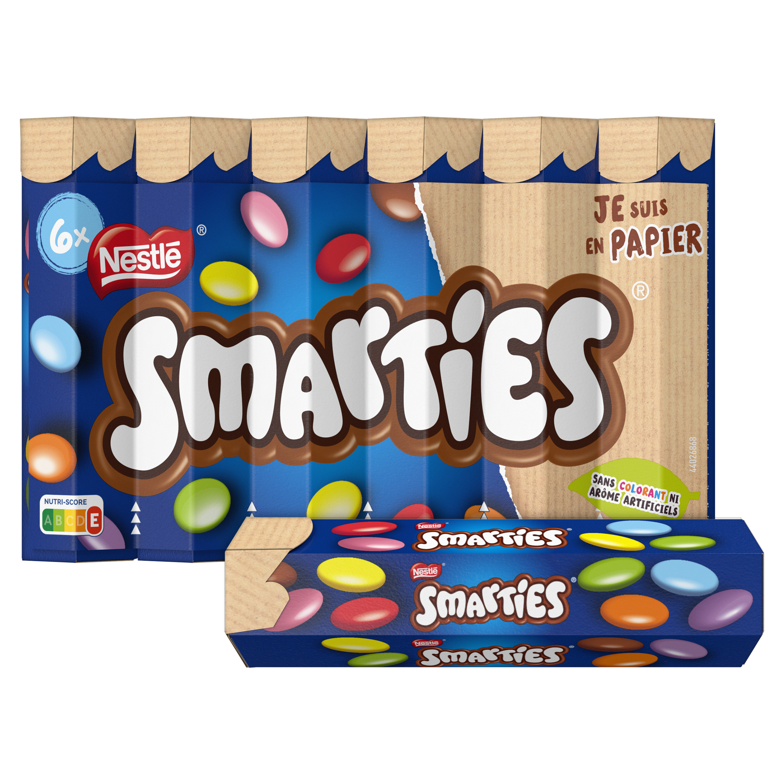 Voir la diapositive 2 : SMARTIES Bonbons chocolatés 6 tubes 204g