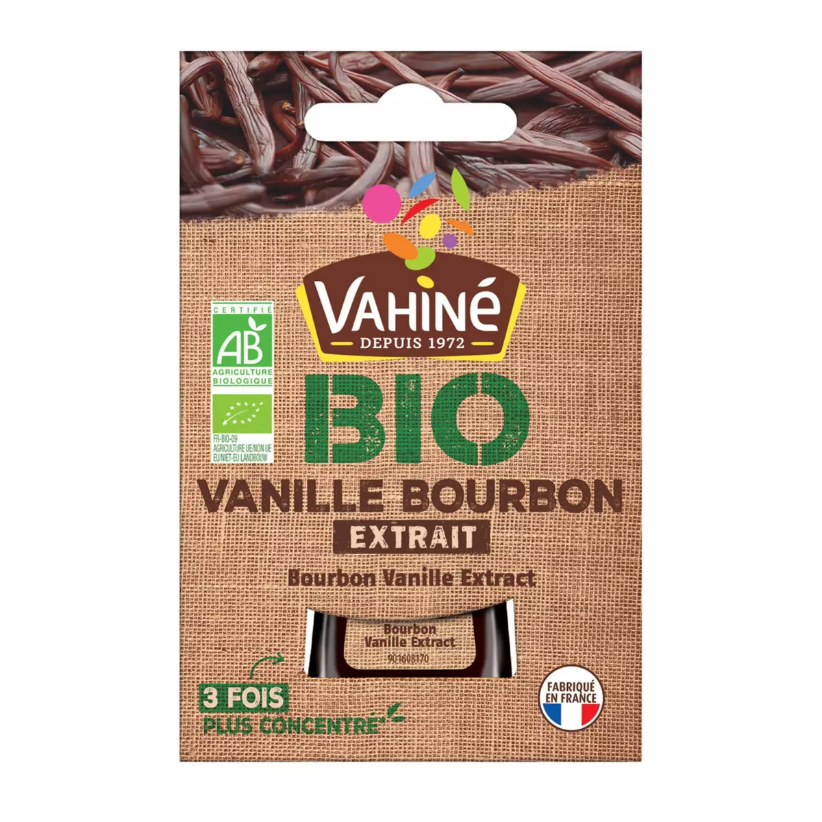 VAHINE Extrait de vanille bourbon bio 20ml