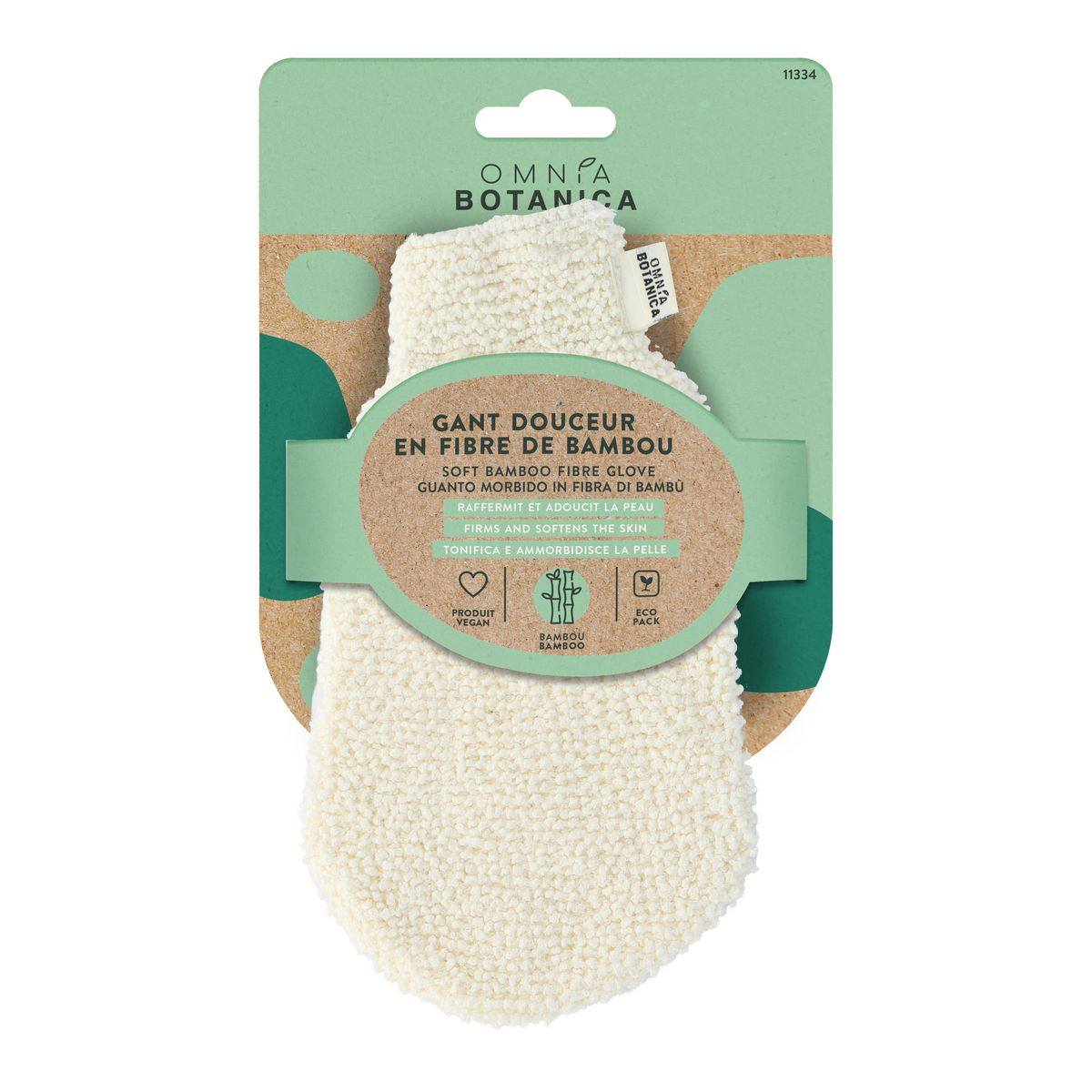 OMNIA BOTANICA Gant douceur en fibre de bambou x1