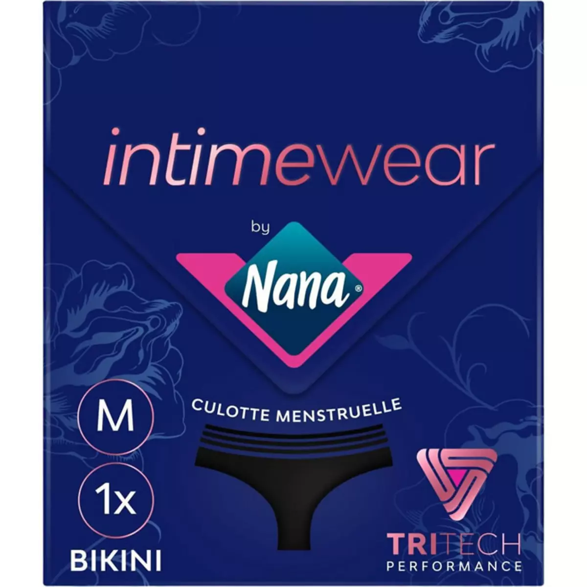 NANA Culotte menstruelle intimwear bikini noir taille M x1