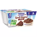 Nestlé NESTLE P'tit brassé petit pot dessert lacté cacao bio dès 6 mois