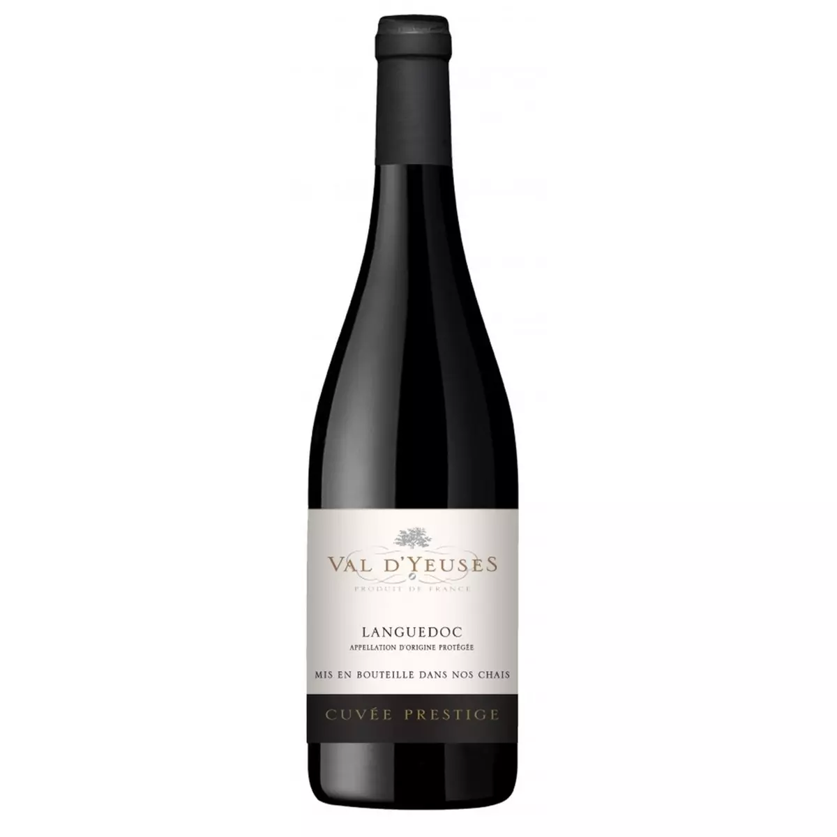 Vin rouge AOP Languedoc Val d'Yeuses 75cl