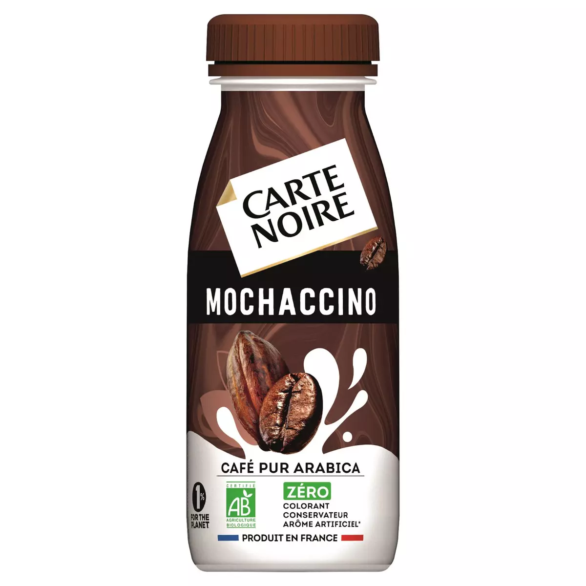 CARTE NOIRE Mochaccino café pur arabica bio prêt à boire 250ml