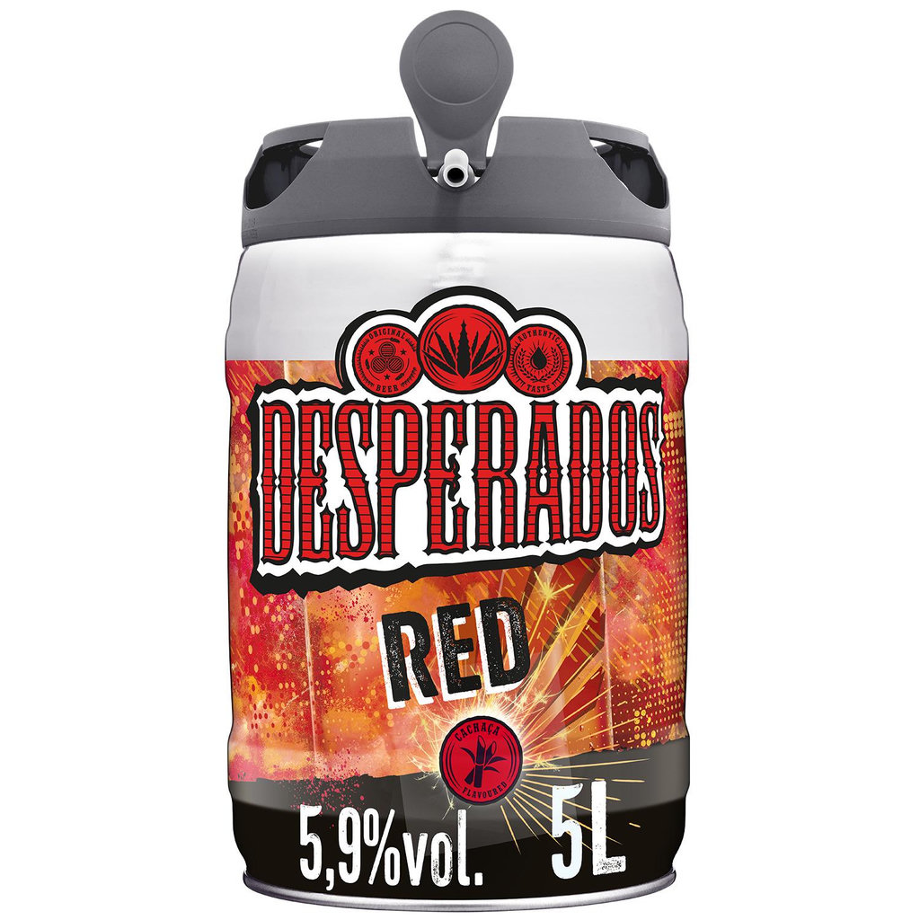 DESPERADOS Bière Red aromatisée Tequila 5.9% fût pression 5l