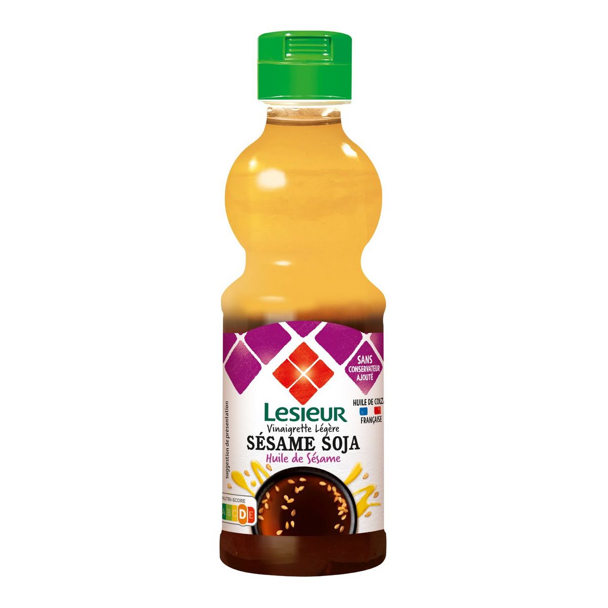 LESIEUR Vinaigrette légère sésame et soja huile de sésame 24,8cl
