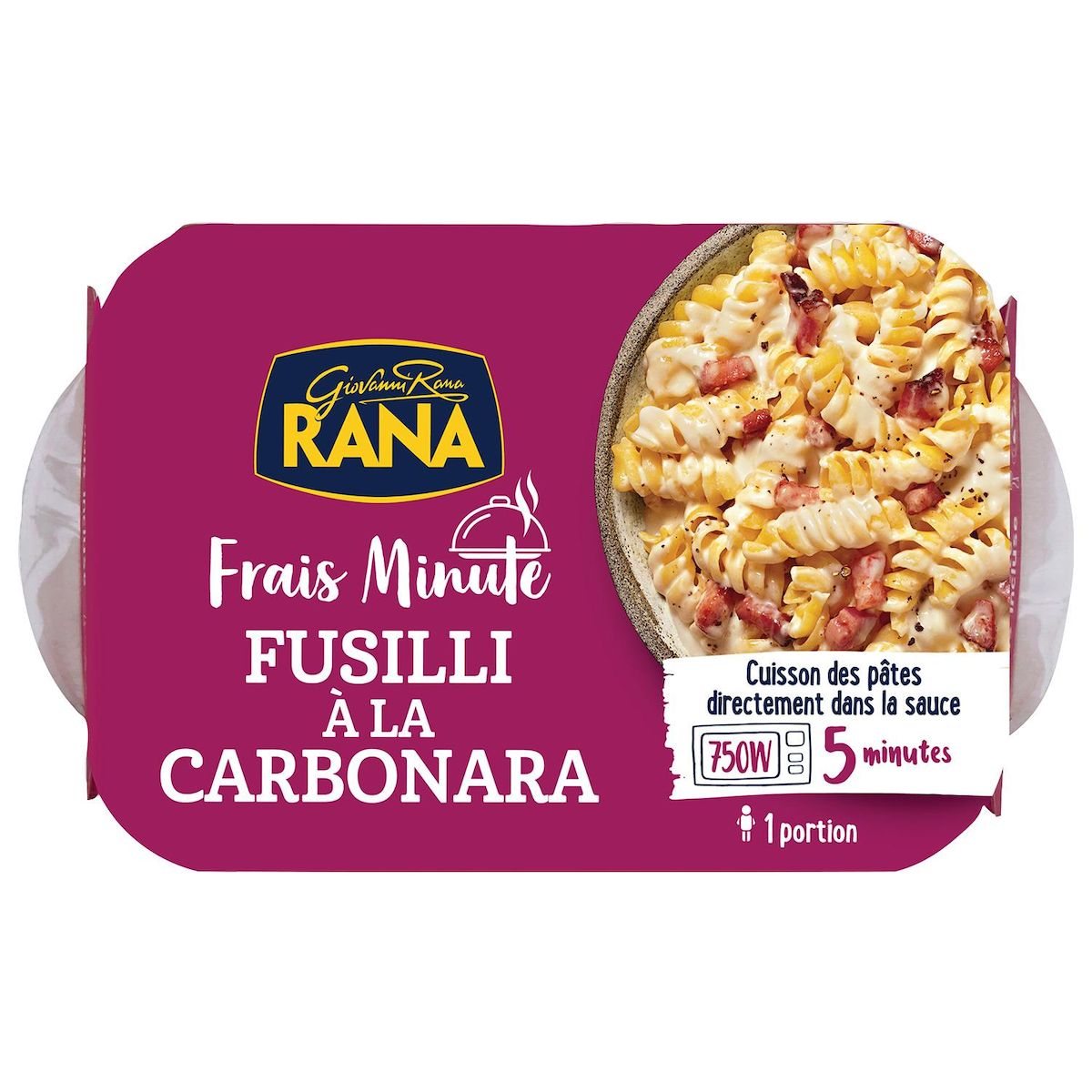 RANA Frais Minute Fusilli à la carbonara 1 portion 350g
