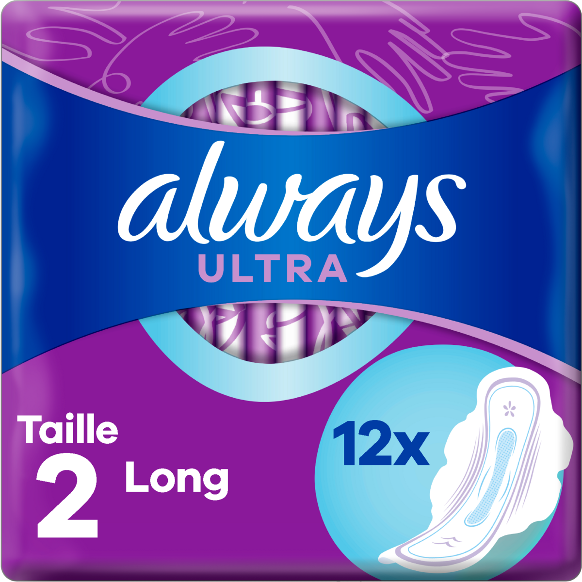 ALWAYS Ultra long serviette hygiénique taille 2 12 pièces