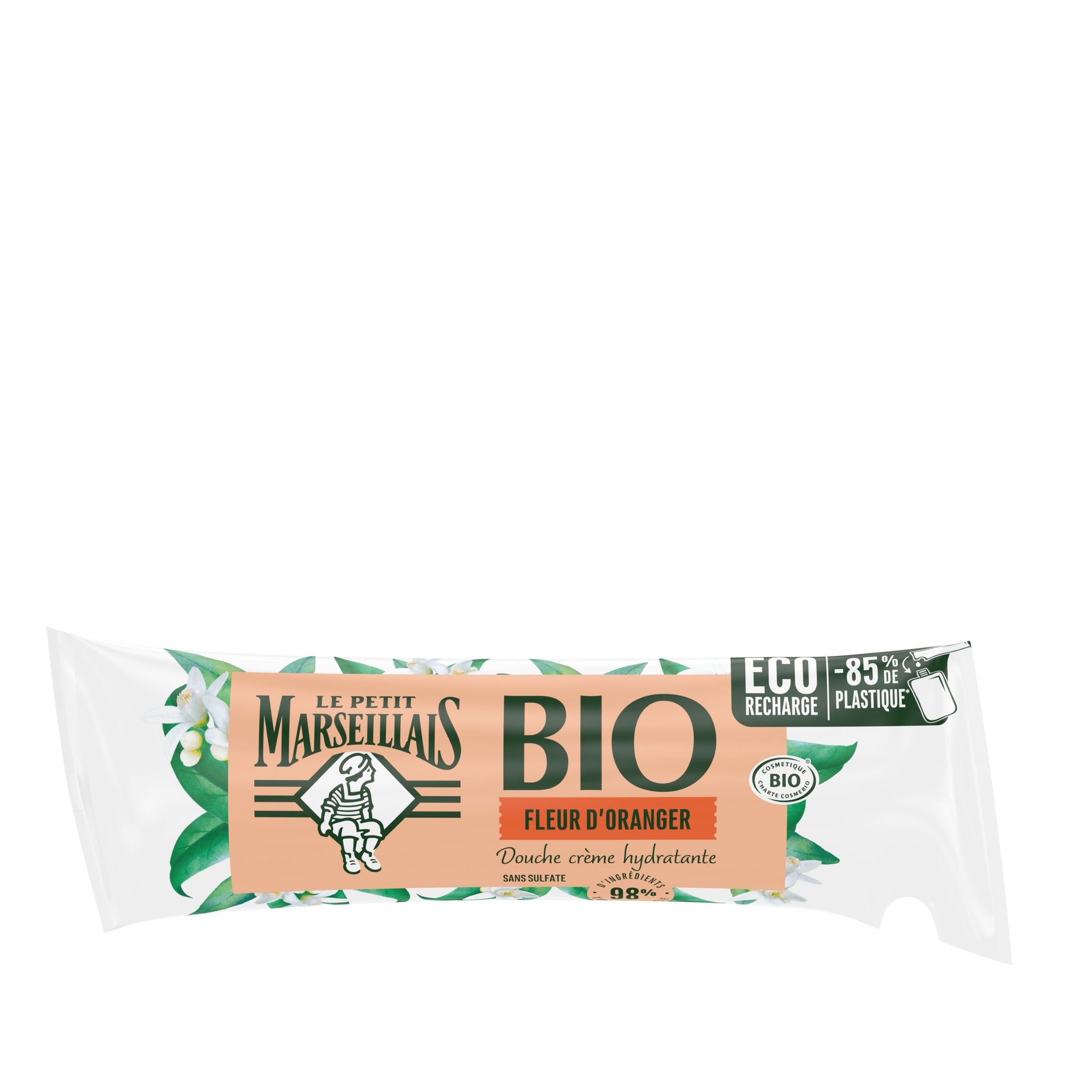 LE PETIT MARSEILLAIS Eco recharge crème douche hydratante fleur d'oranger bio 250ml