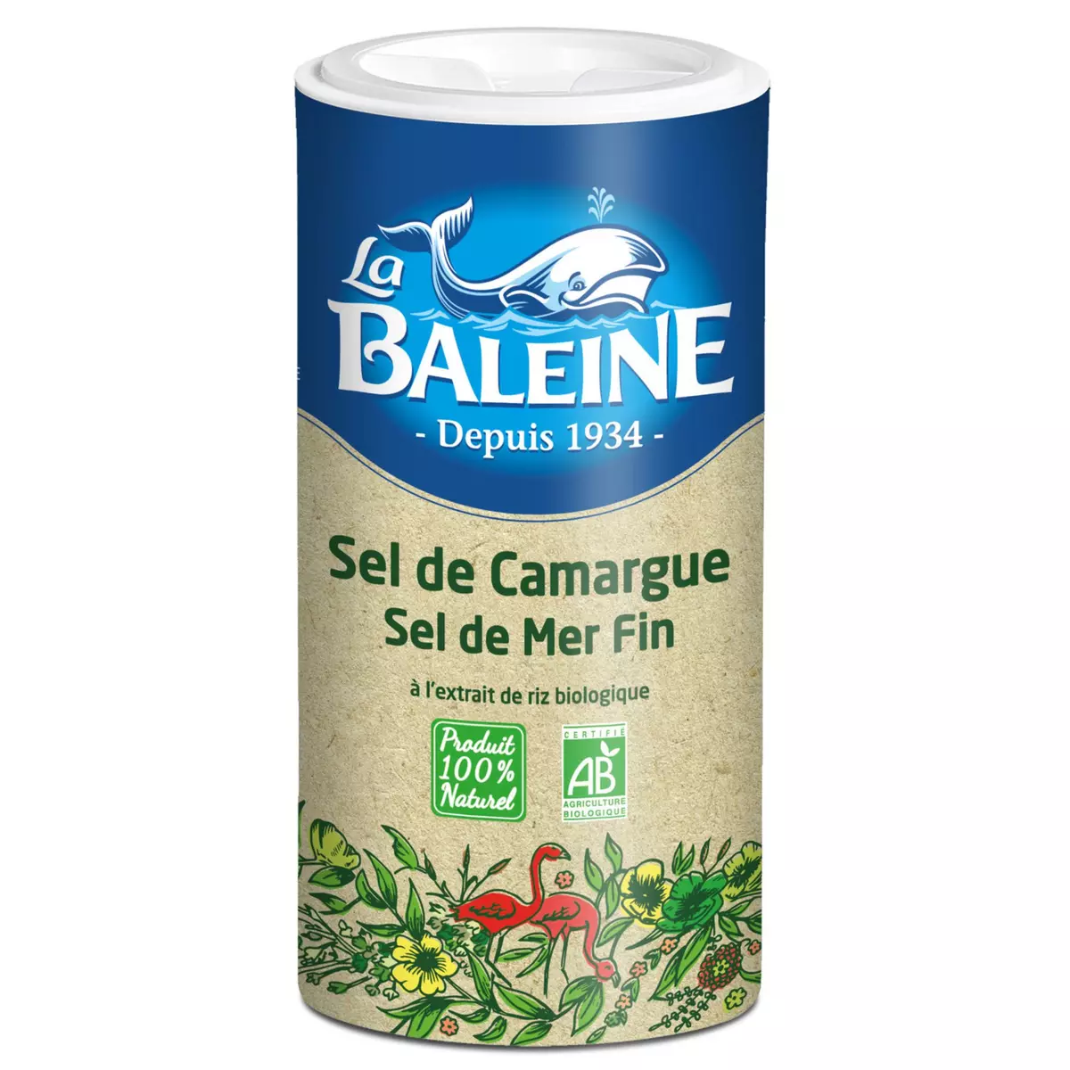 LA BALEINE Sel bio de mer fin de Camargue 250g