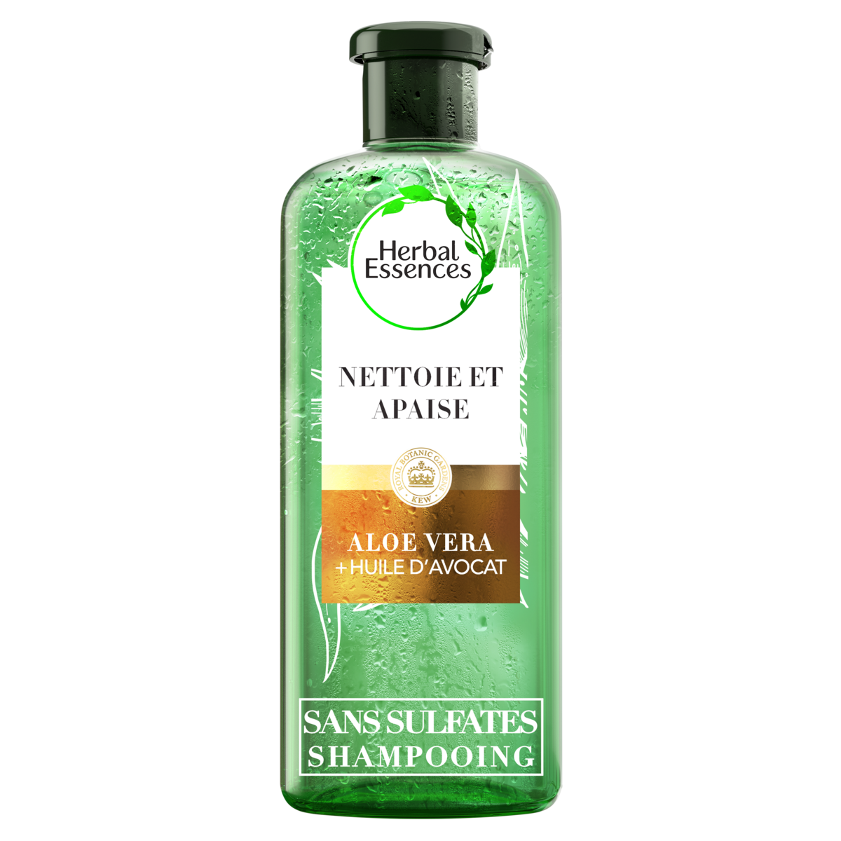 HERBAL ESSENCES Shampooing Aloé vera et huile d'avocat nettoie et apaise  225ml
