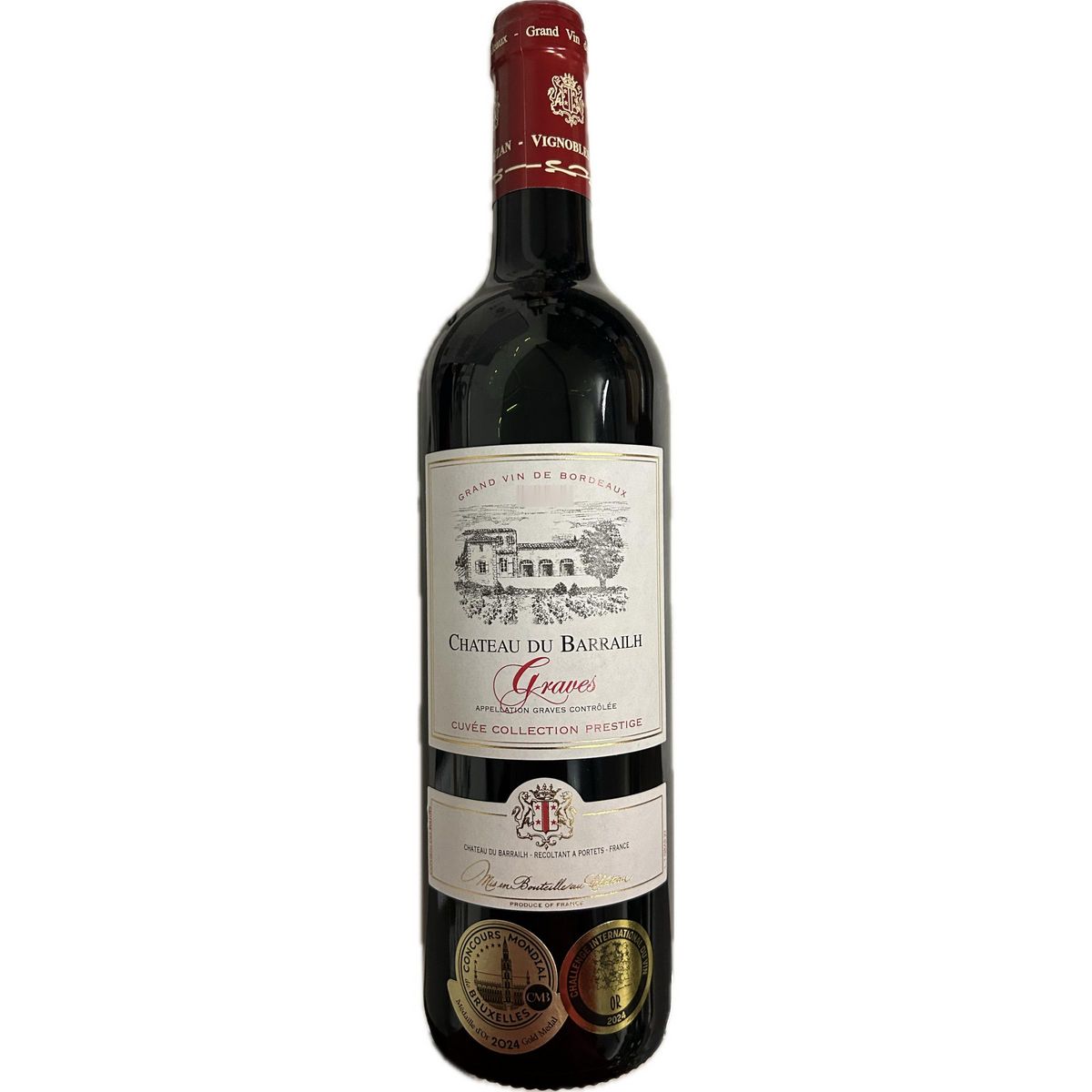 AOP Graves Château du Barraillh Cuvée Prestige rouge 75cl
